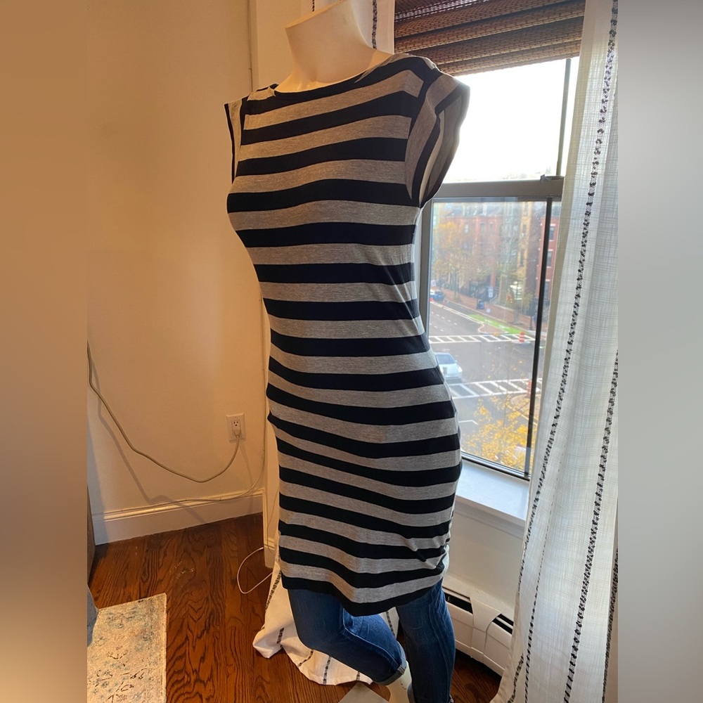 Rugby Striped Body Con Mini Dress